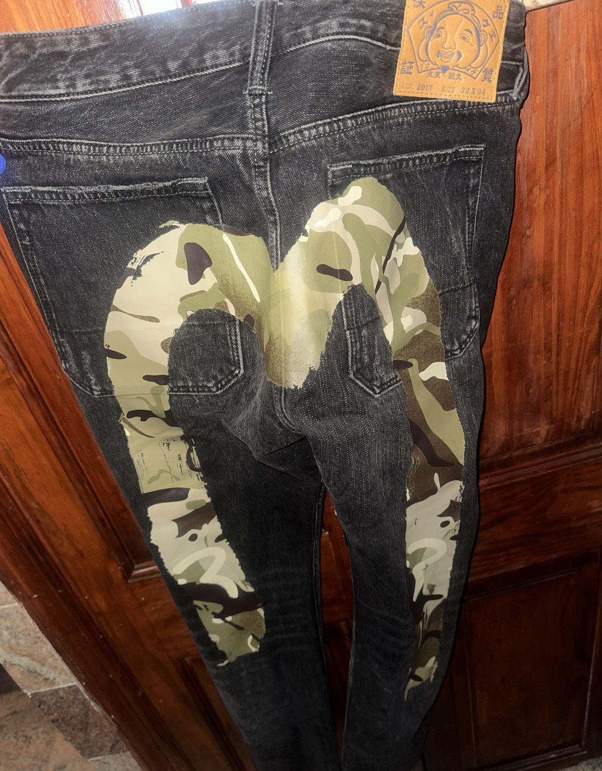Evisu EVISU Black Daicock Seagull Jeans Size US 32 / EU 48 - 1 Thumbnail
