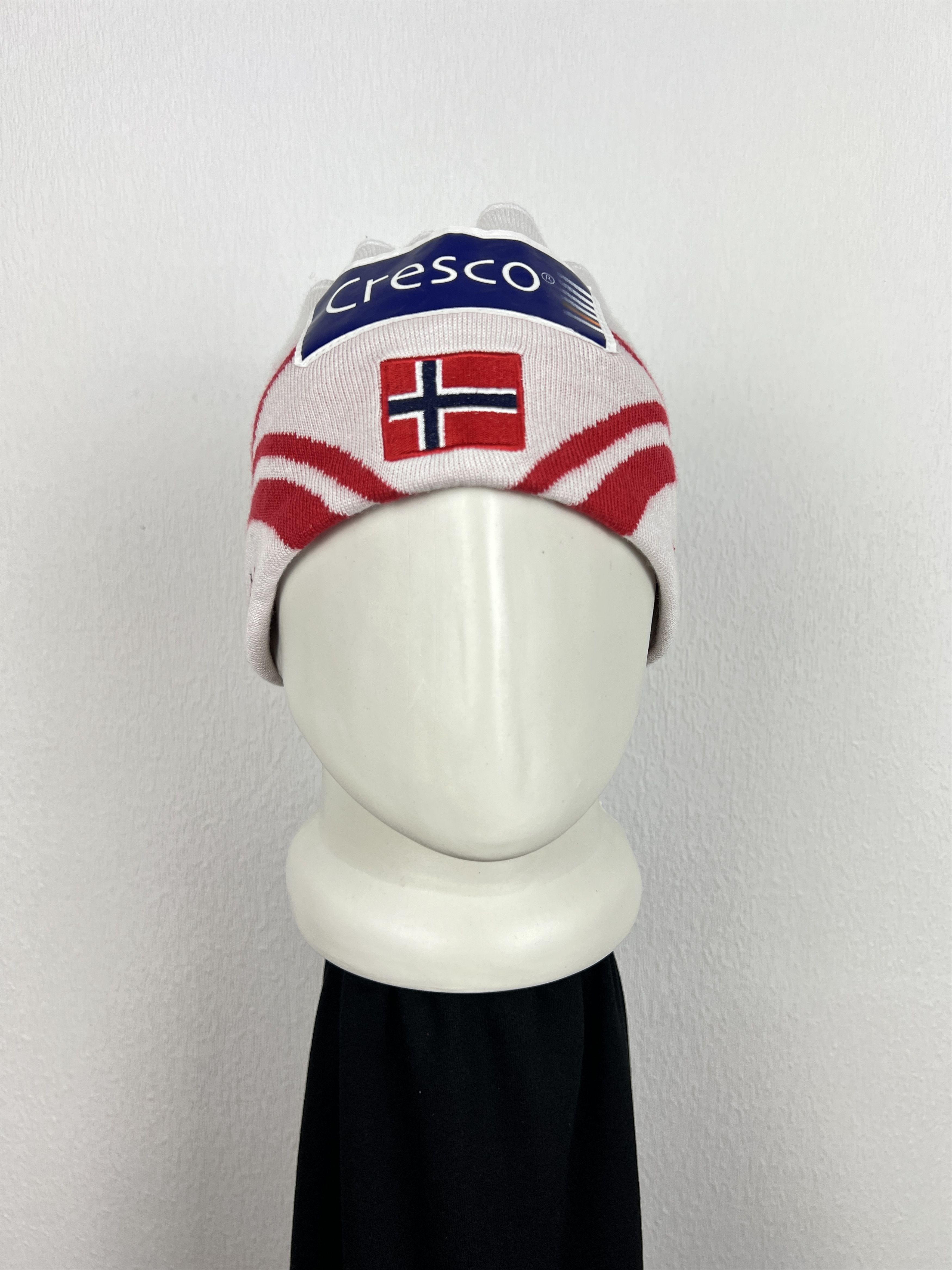 Vintage Swix Beanie Hat Ski Cap Biathlon Lined Norway Flag Sport Size ONE SIZE - 2 Thumbnail