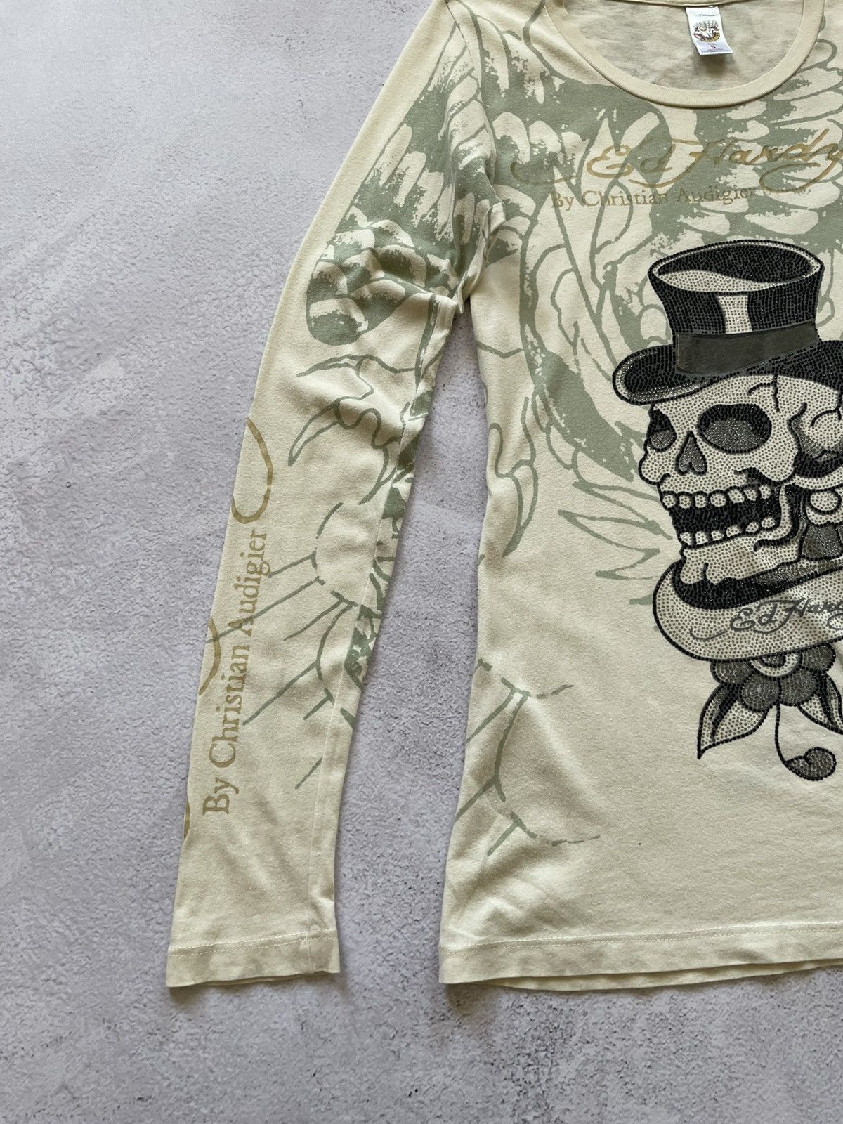 Christian Audigier × Ed Hardy Ed Hardy By Christian Audigier Ed Hardy Skull in Top Hat Size S / US 4 / IT 40 - 9 Thumbnail