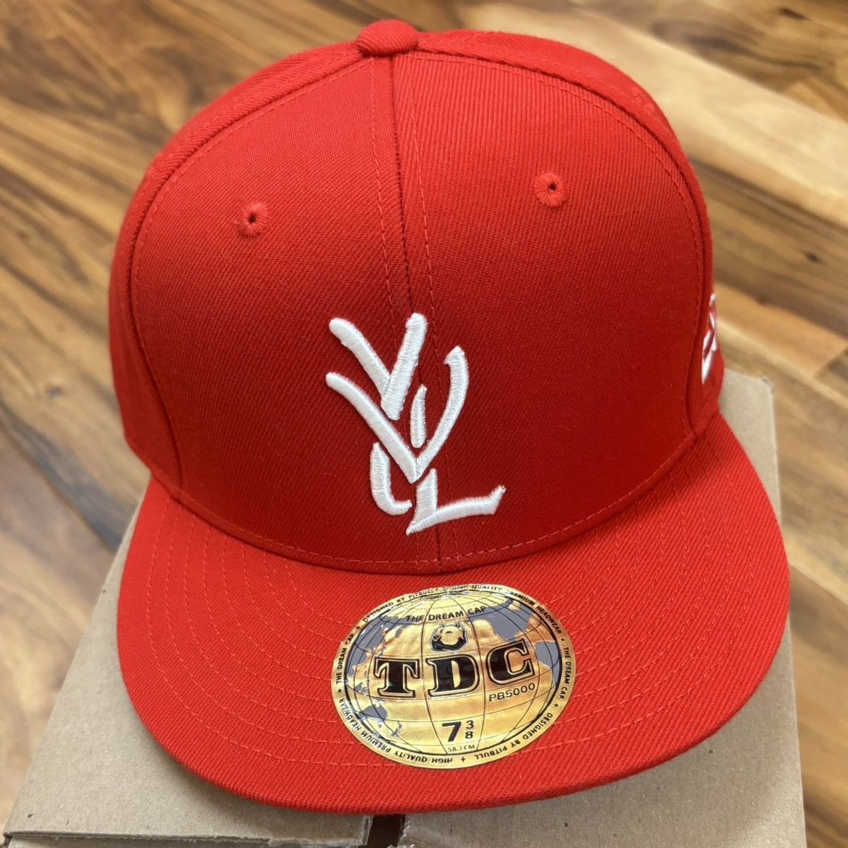 Playboi Carti Playboi Carti YVL Fitted Hat 7 3/8 Red/White | Grailed
