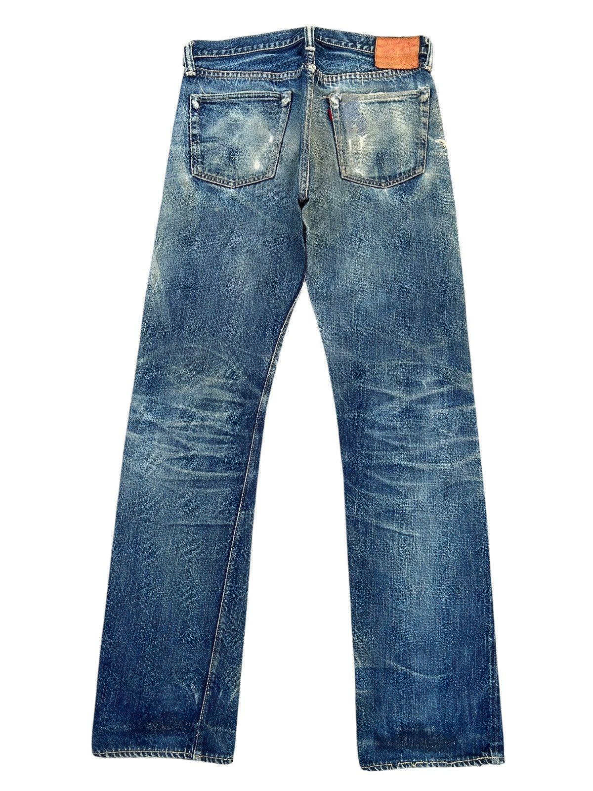 Kapital Vintage Full Count Selvedge Distressed Repair Denim Jeans Size US 30 / EU 46 - 3 Thumbnail