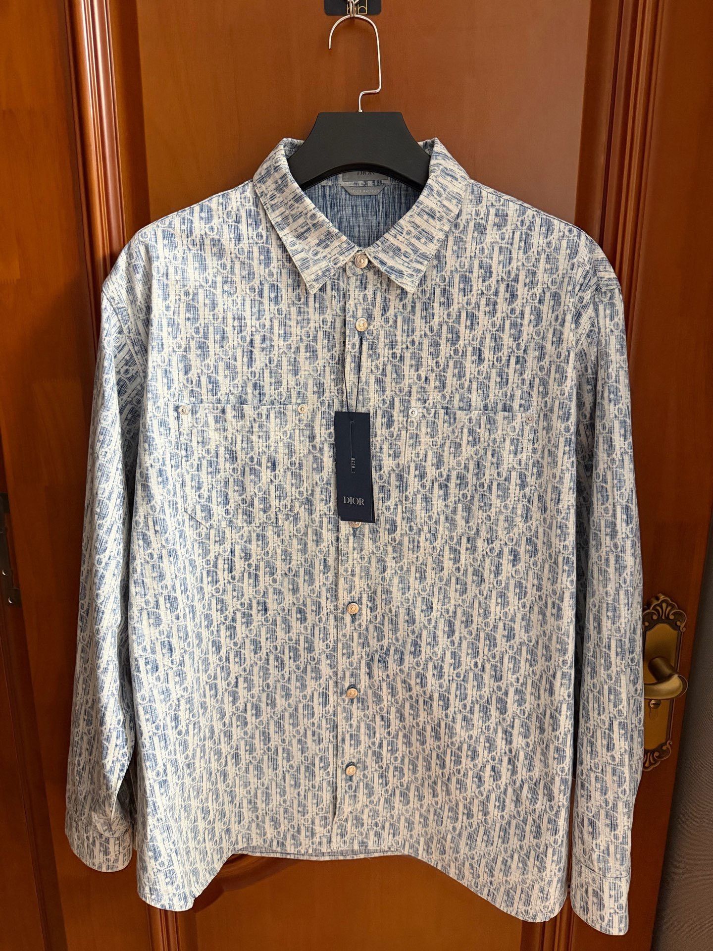 Dior Dior Retro Blue Shirt xl Men Size US XL / EU 56 / 4 - 1 Thumbnail
