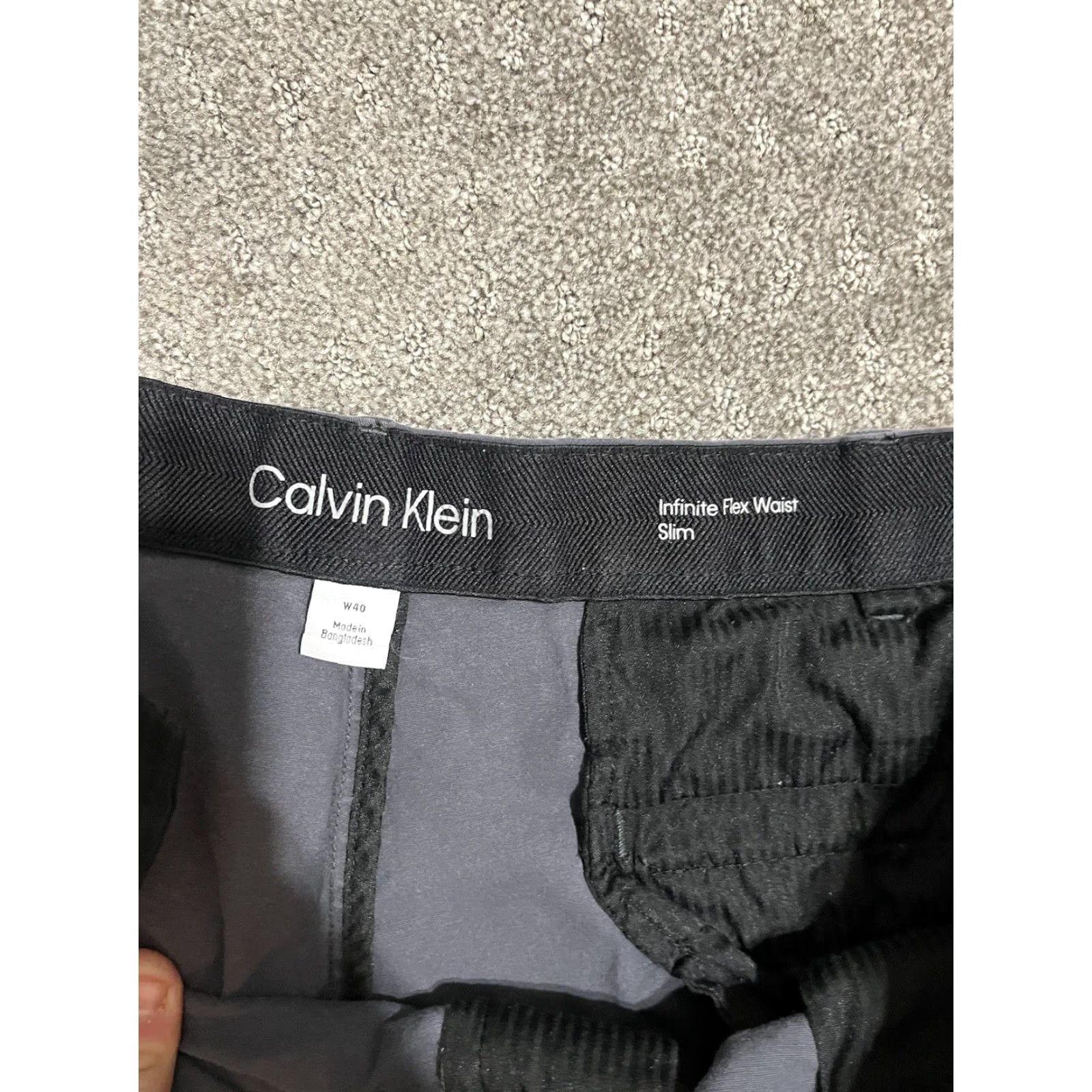 Calvin Klein Calvin Klein Men's Infinite Flex Chino Shorts Gray 40 Waist Mens Size US 40 / EU 56 - 3 Thumbnail