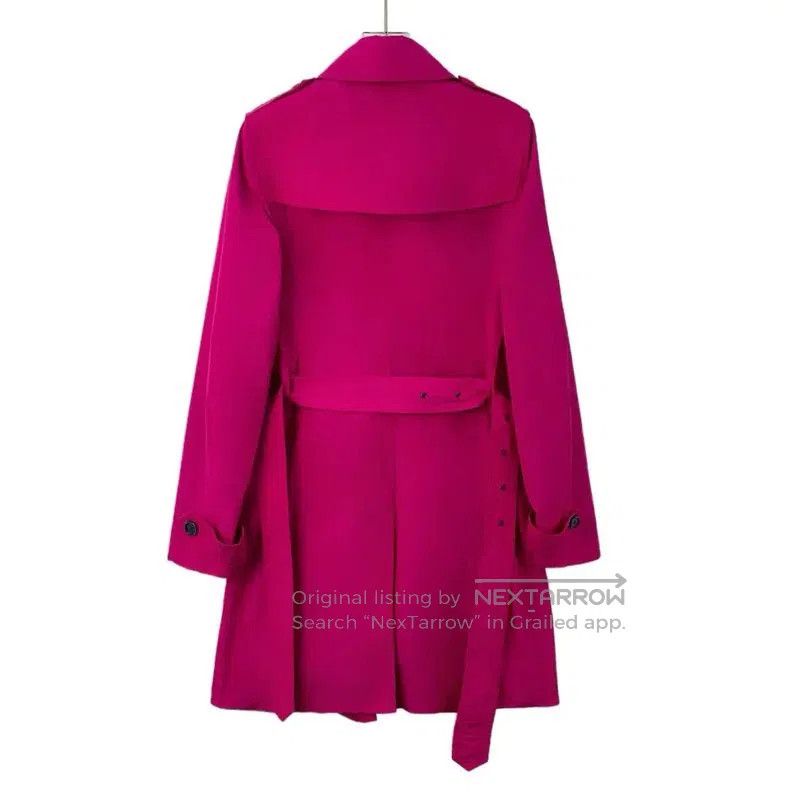Burberry Burberry Pink Polyester Trench Coat, Size XS. Size XS / US 0-2 / IT 36-38 - 1 Thumbnail