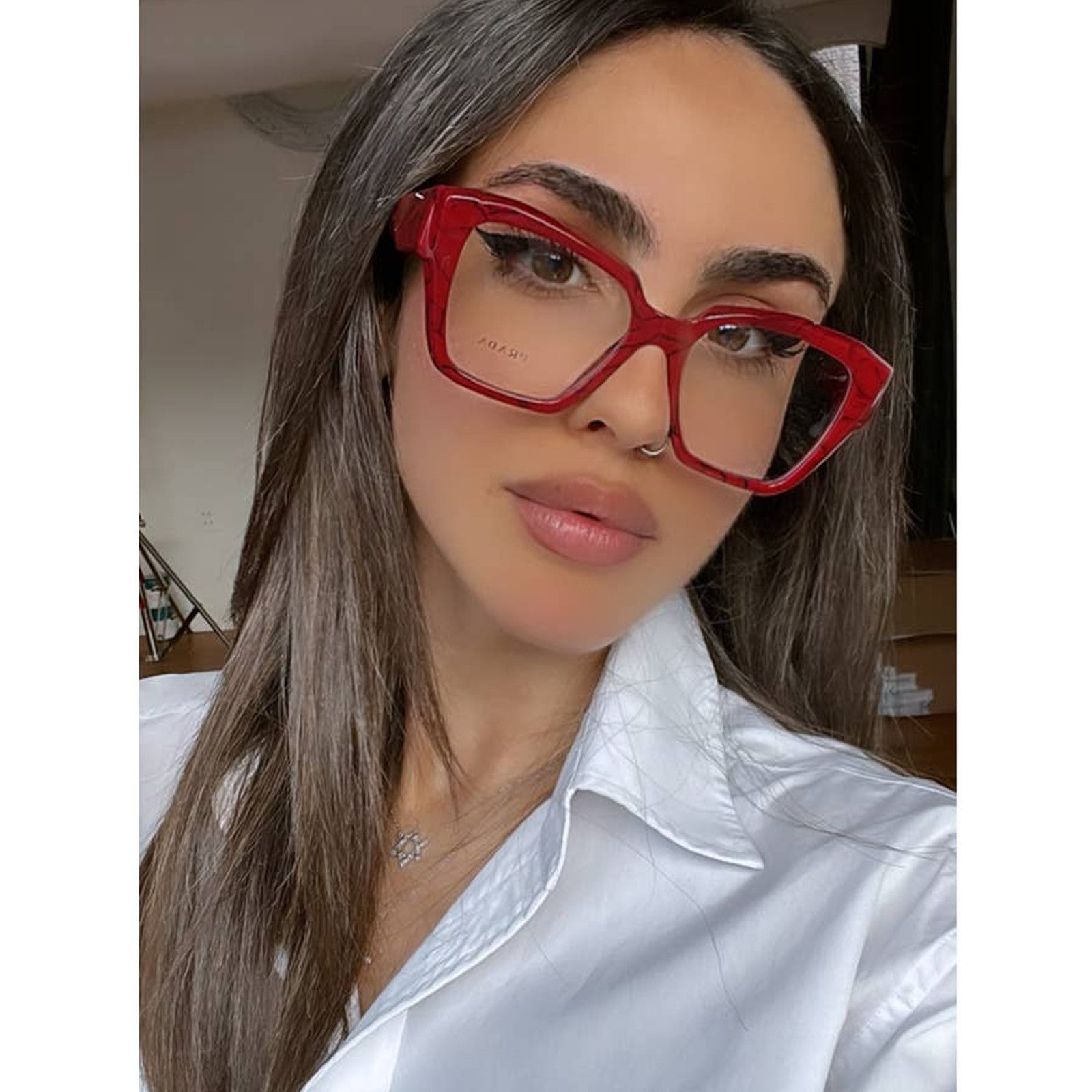 image of New Prada Pr09Zv 15D1O1 Frames In Red, Men's