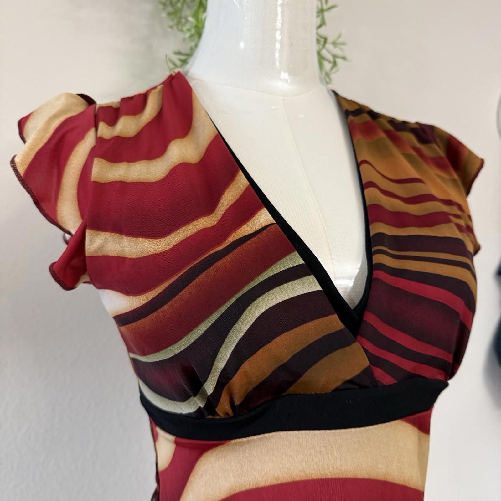 Other Rave Tiger Eye Y2k Blouse Size XS / US 0-2 / IT 36-38 - 5 Thumbnail