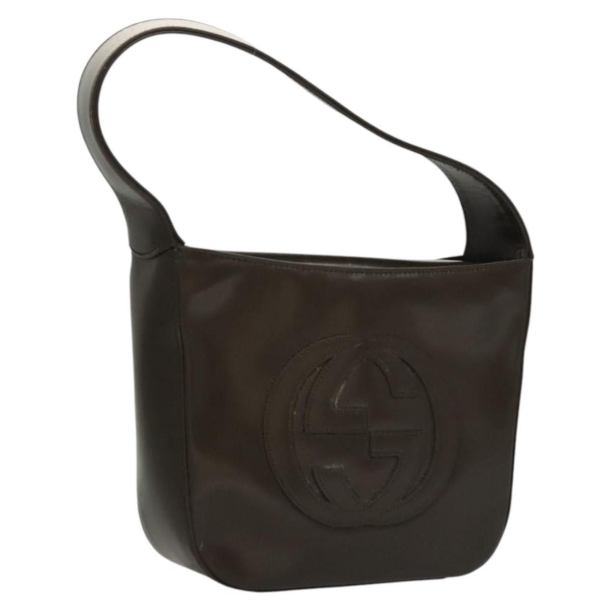 Gucci Shoulder Bag Patent Leather Brown 007 2023 007 2023, Women's