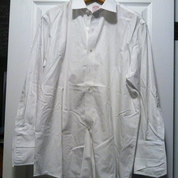Brooks Brothers BROOKS BROTHERS MENS COTTON DRESS SHIRT FRENCH CUFFS 16.5-32 Size US L / EU 52-54 / 3 - 3 Thumbnail