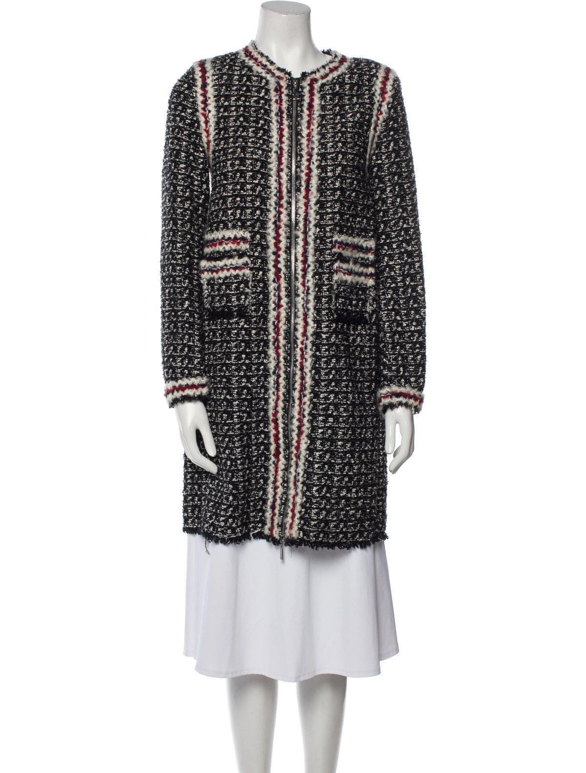 Moncler Moncler Gamme Rouge Tweed Coat like Chanel Size XS / US 0-2 / IT 36-38 - 10 Thumbnail
