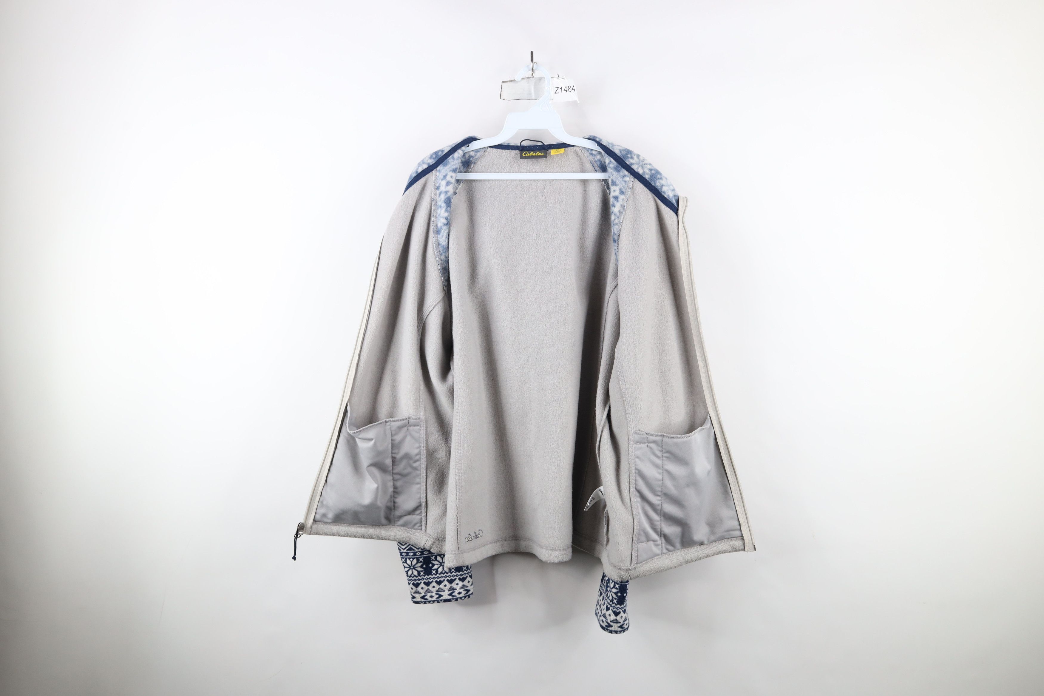 Cabelas × Vintage Vintage Cabelas Poinsettia Knit Sweater Jacket Swacket Size US XL / EU 56 / 4 - 9 Thumbnail