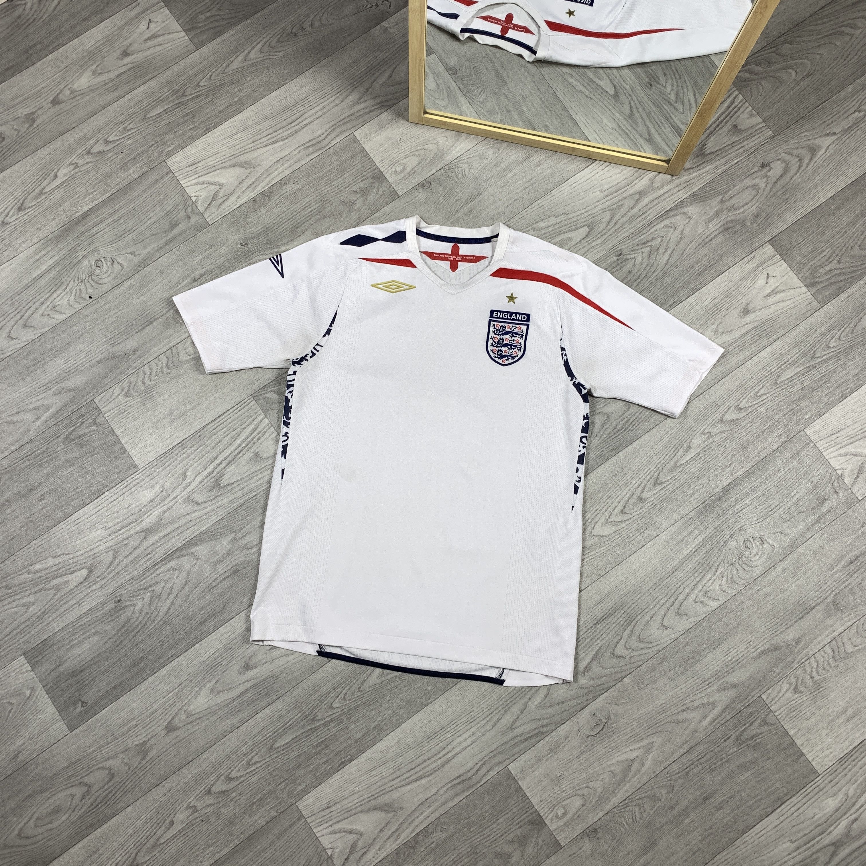 Umbro Vintage Umbro England Football Jersey 2007-2009 Tee Shirt Size US L / EU 52-54 / 3 - 1 Thumbnail