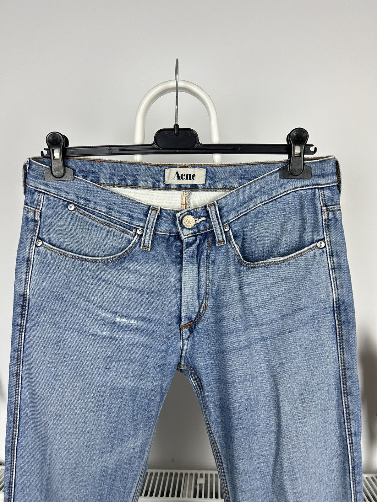 Acne Studios × Vintage Vintage Acne Studios Light Blue Denim Hype Distressed Jeans Size US 30 / EU 46 - 2 Thumbnail