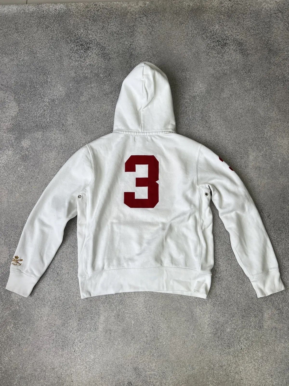 Polo Ralph Lauren × Vintage Vintage Polo Ralph Lauren PRL White Women’s Hoodie 3LXVII Size L / US 10 / IT 46 - 12 Thumbnail