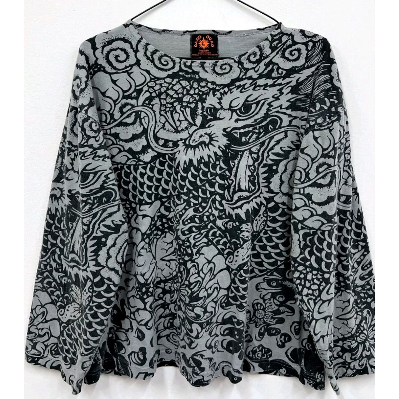 Vintage VINTAGE Gado Gado Vienna Tribal Sweatshirt Long Sleeve M Mens Gray Crew Neck Cotton Logo Pullover 90s Theme Tribal Size US M / EU 48-50 / 2 - 2 Thumbnail