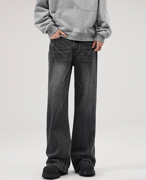 Japanese Brand × Vintage Retro high street American style loose flared baggy jeans Size US 32 / EU 48 - 1 Thumbnail