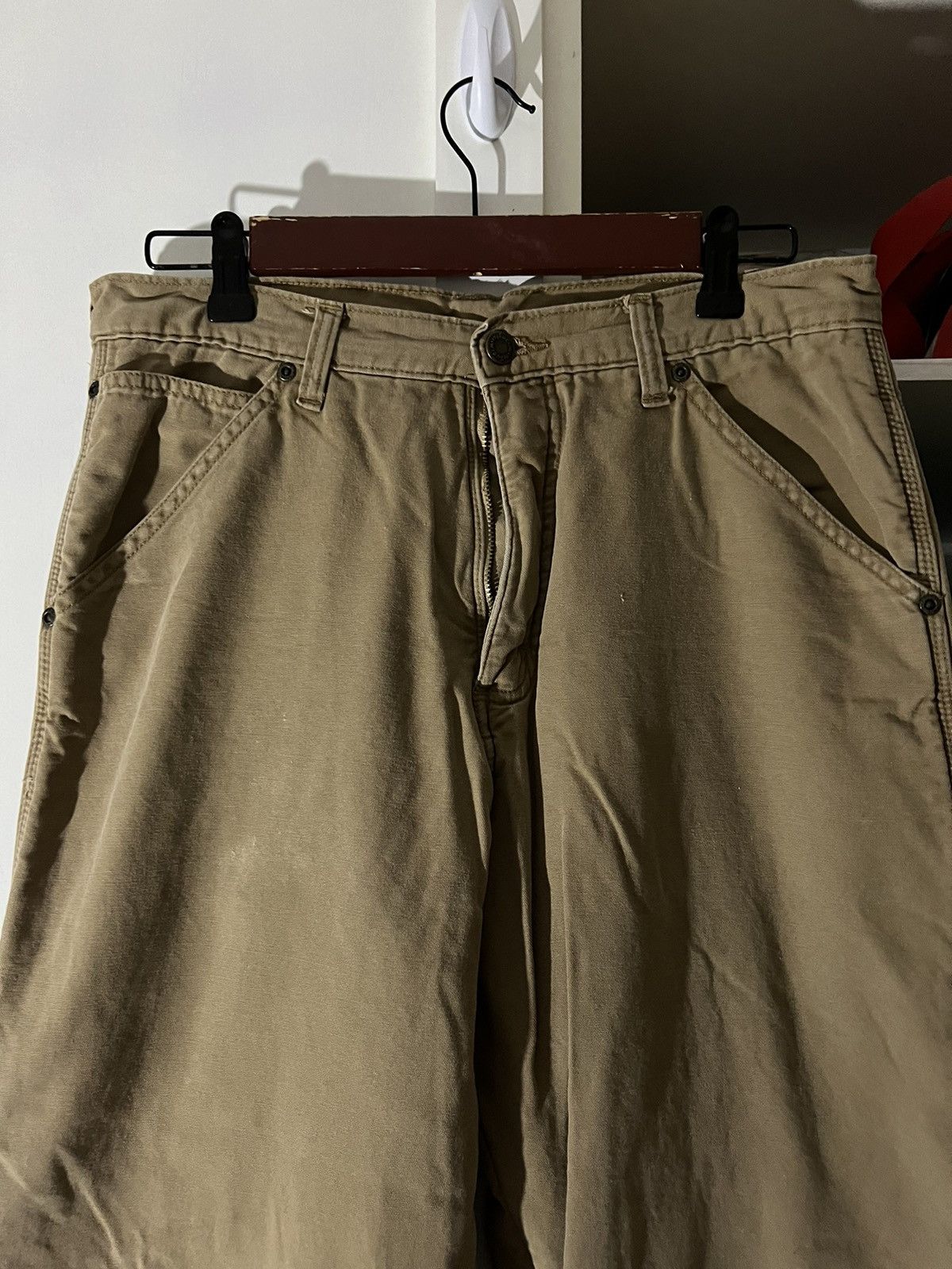 Wrangler Vintage Wrangler Workwear Fleece Lined Carpenter Pants Size US 30 / EU 46 - 4 Thumbnail