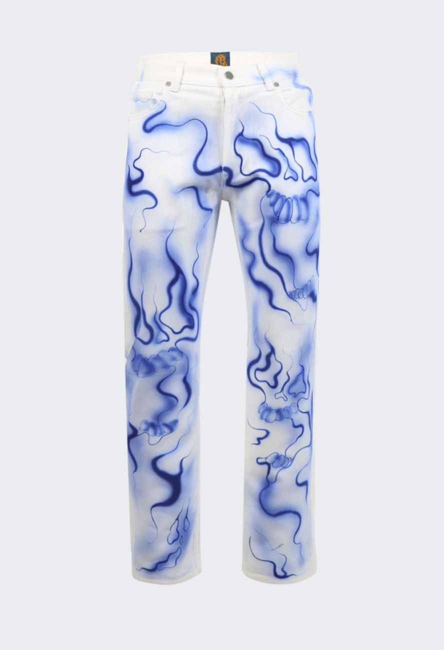 Other Airbrushed Denim-Limited Edition no.4 Blue. Size US 30 / EU 46 - 2 Thumbnail