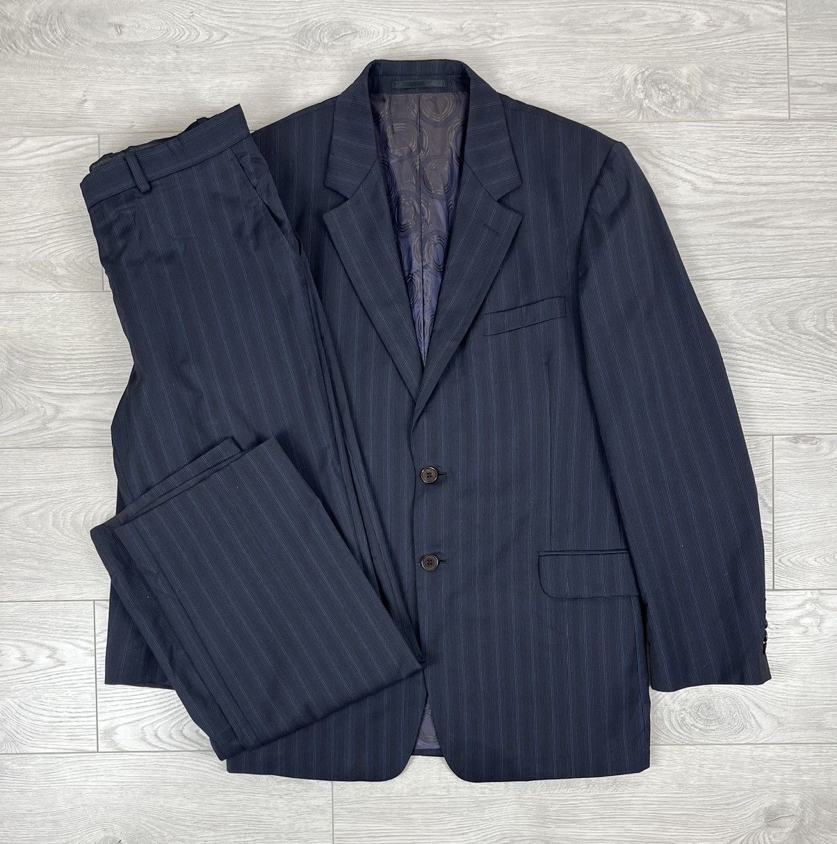Paul Smith Paul Smith Vintage 2006 Blue Striped Wool Suit Blazer Pants Size 46R - 1 Thumbnail