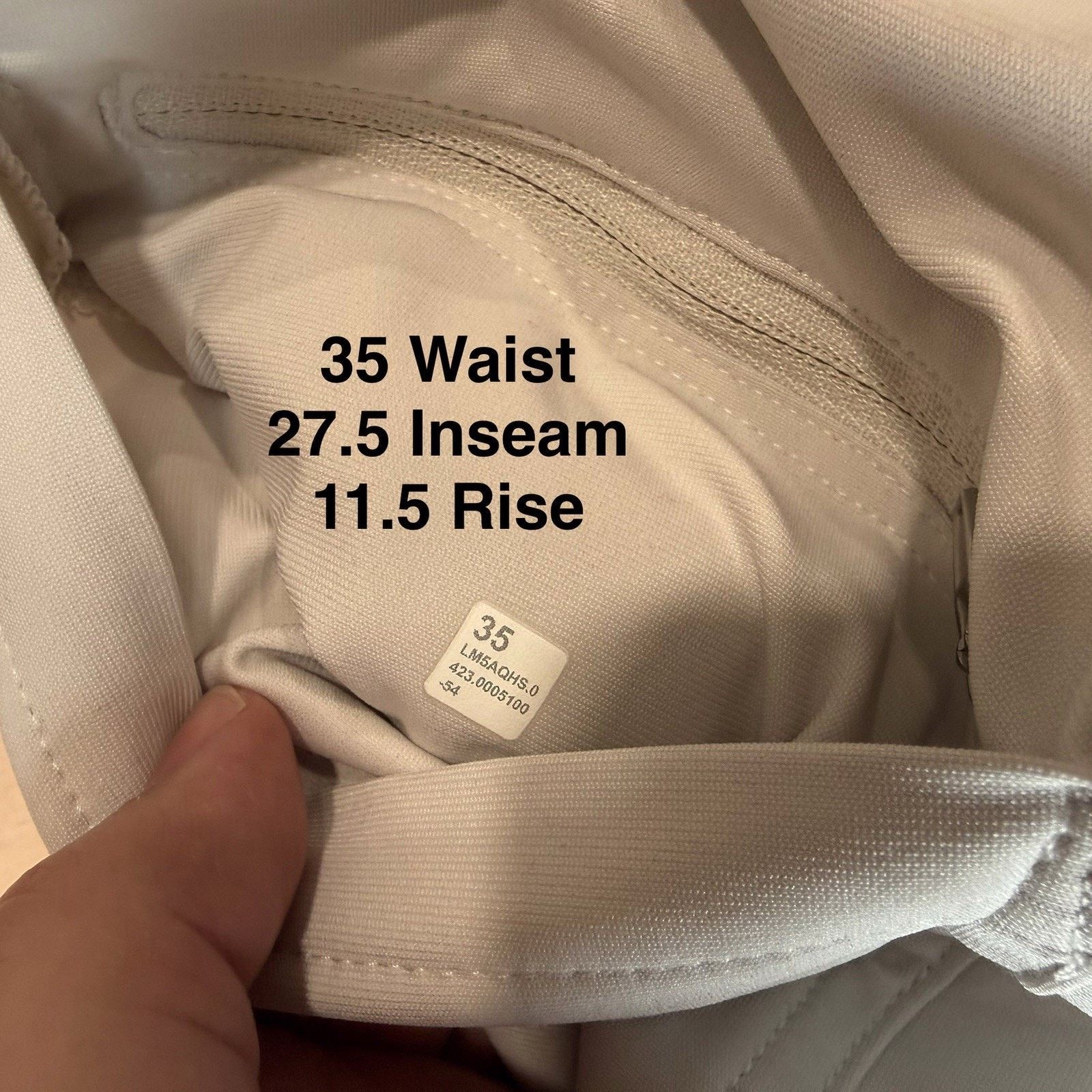Lululemon Lululemon ABC Pants 35 White Cream Athleisure Workwear Size US 35 - 7 Thumbnail