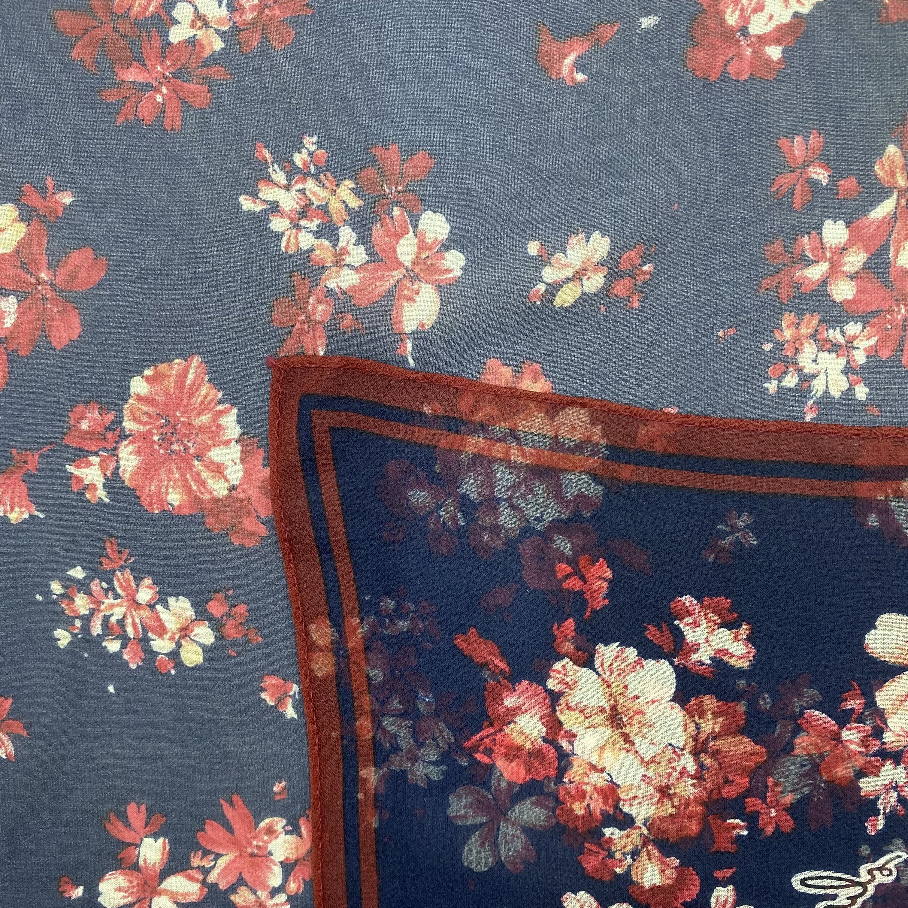 Kenzo Vintage Kenzo SILK Scarf Twill Floral Bloom Wraps Scarves Size ONE SIZE - 9 Thumbnail