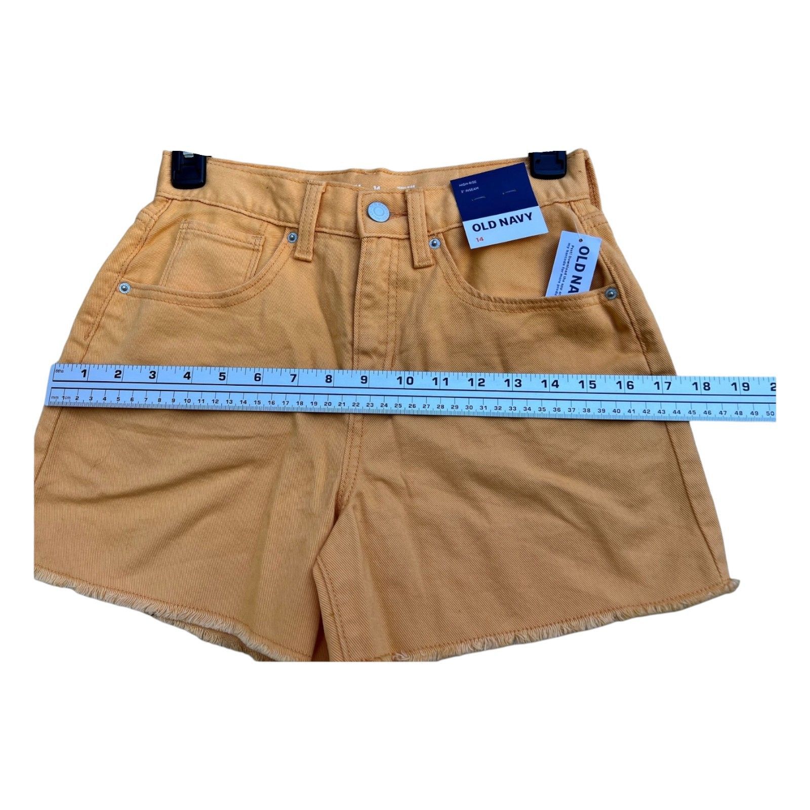 Old Navy Old Navy - Women's Sexy Denim Shorts - Yellow - 14 Size 36" / US 14 / IT 50 - 4 Thumbnail