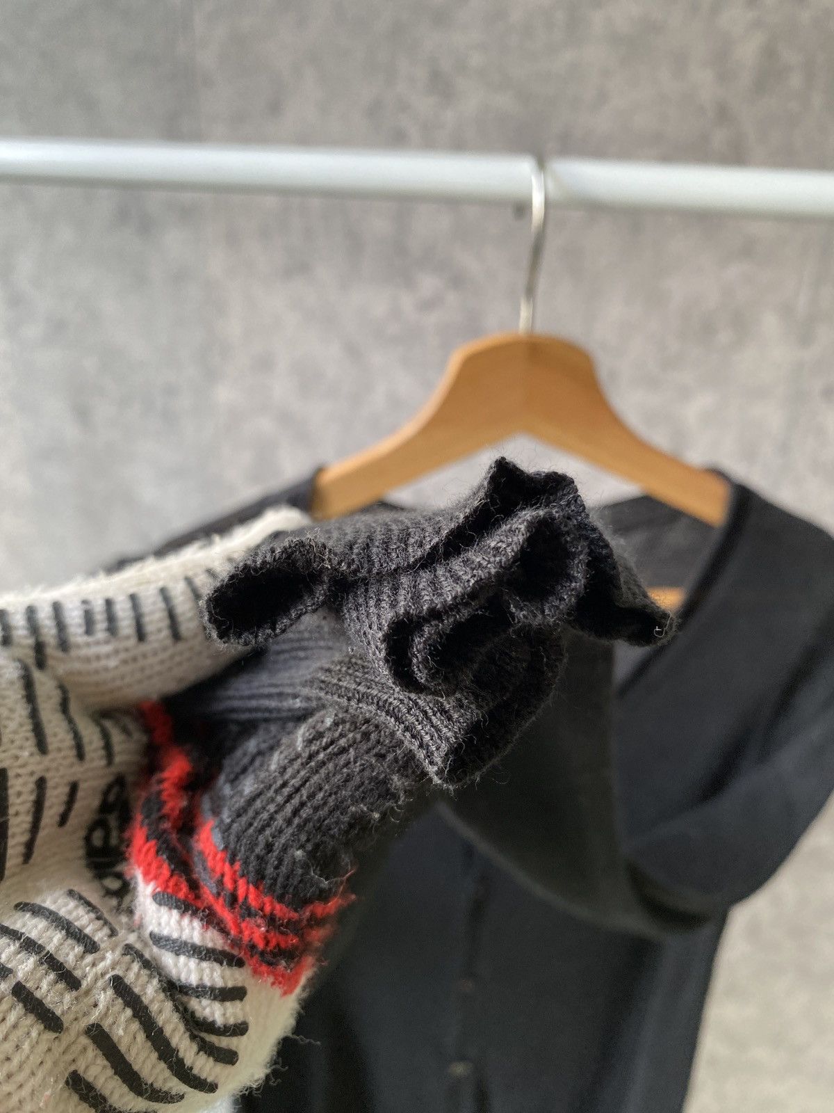 Japanese Brand × Yohji Yamamoto Yohji Yamamoto + Noir Black Long Cardigan Knitwear Size S / US 4 / IT 40 - 7 Thumbnail