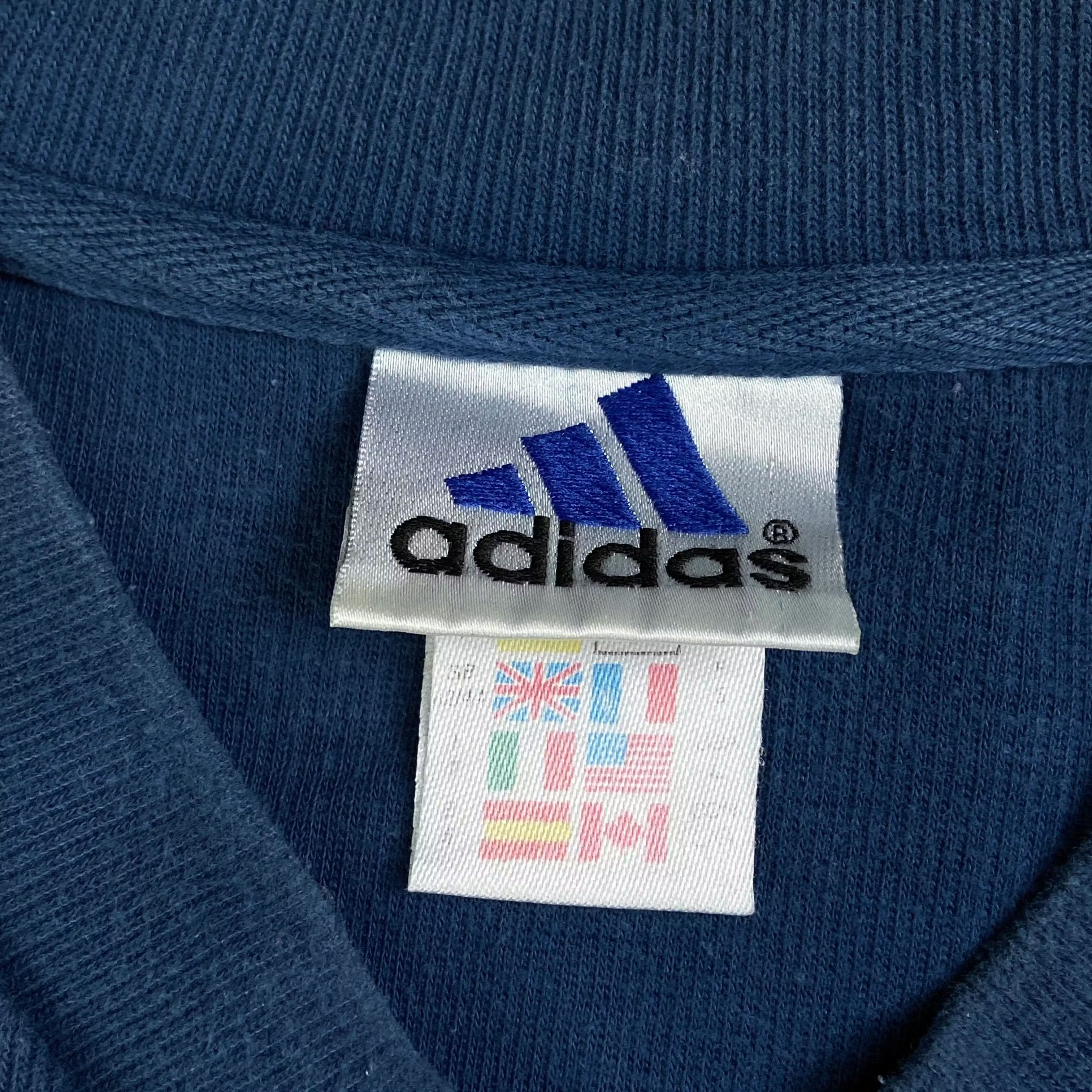 Adidas × Vintage Mens Sweatshirt Adidas V Neck Vintage Size L Size US L / EU 52-54 / 3 - 4 Thumbnail