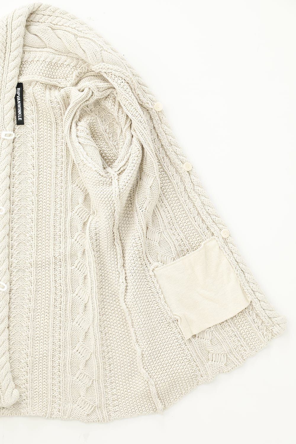 RIPVANWINKLE Alan Carde Off White Cotton-Wool Cardigan (japanese size 5) Size US XL / EU 56 / 4 - 5 Thumbnail