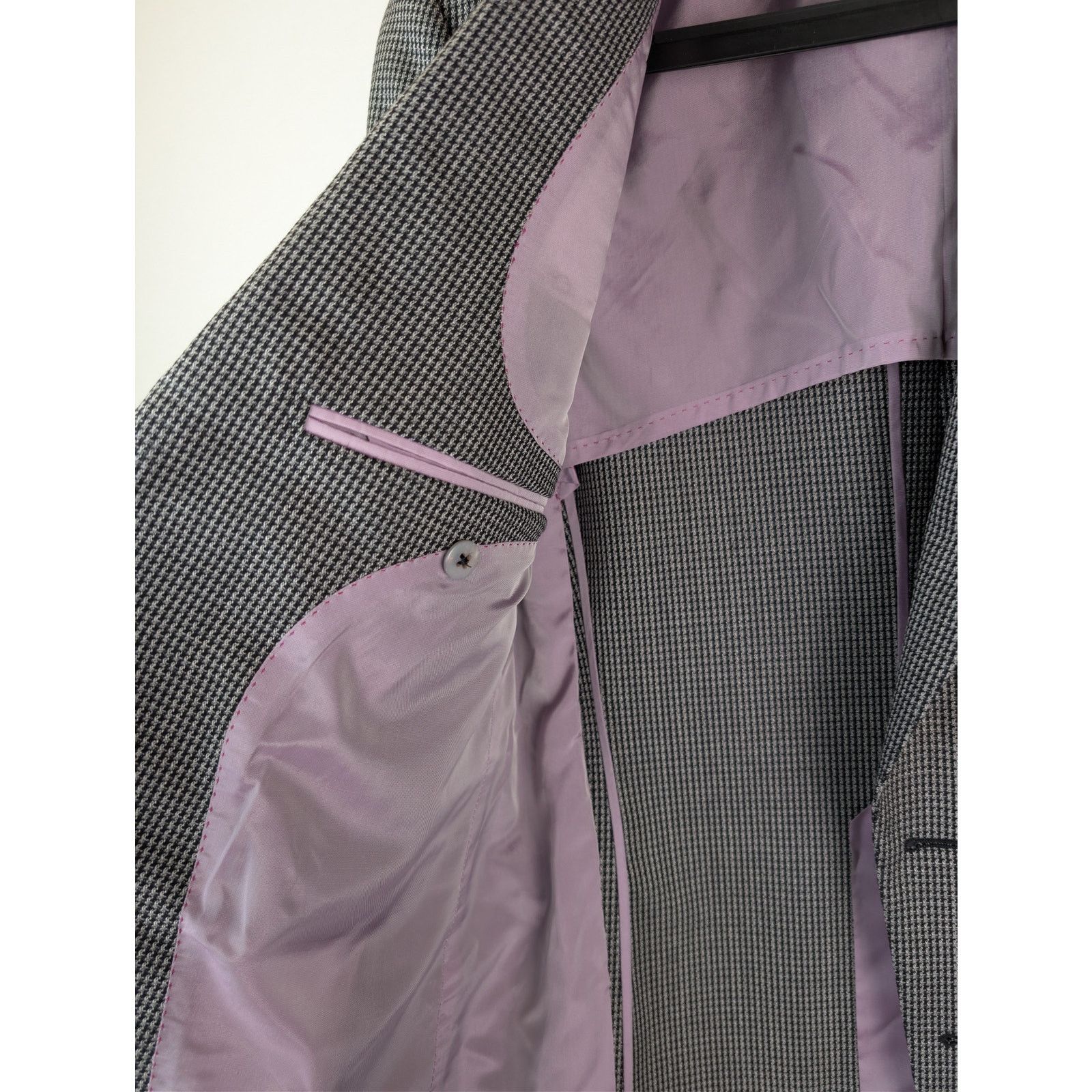 Tom Ford o1rshd1 CC20 Slim-Fit Puppytooth Wool Suit Jacket in Gray Size US M / EU 48-50 / 2 - 7 Thumbnail