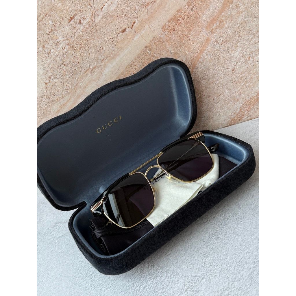 Gucci NEW Gucci GG0287S Black Clubmaster Unisex Sunglasses $625 Size ONE SIZE - 2 Thumbnail