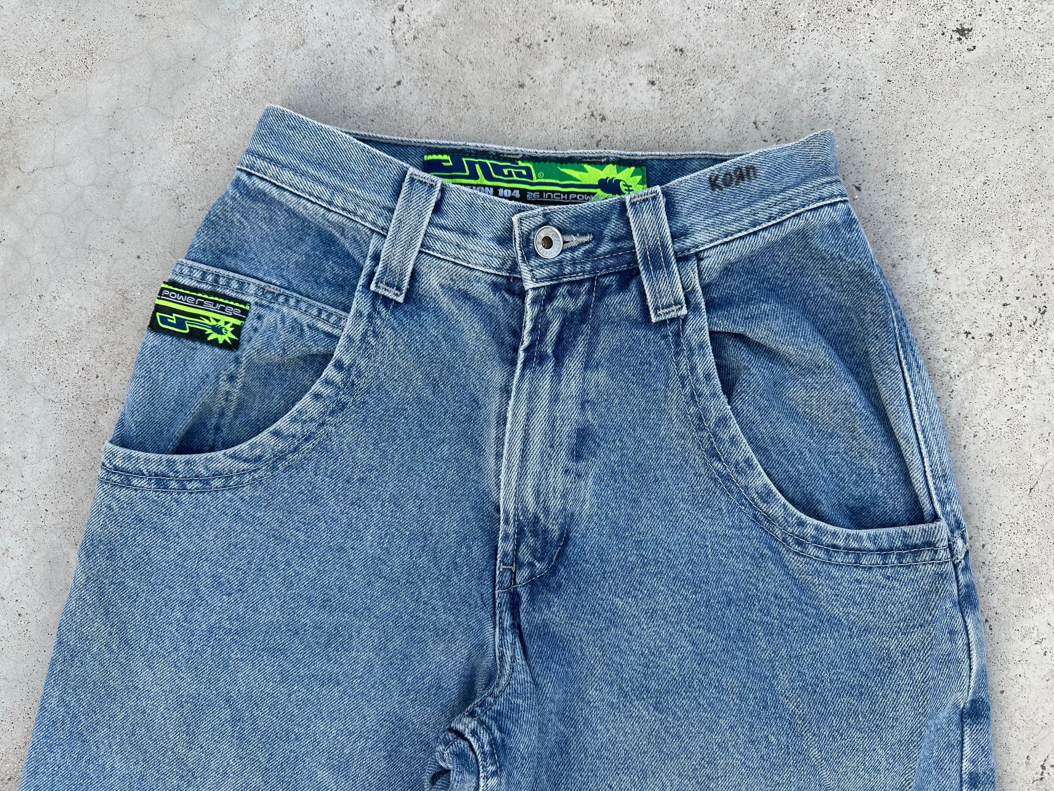JNCO 90's Rare💥Vintage Jnco Powersurges wide leg baggy 27×30 Size US 27 - 9 Thumbnail