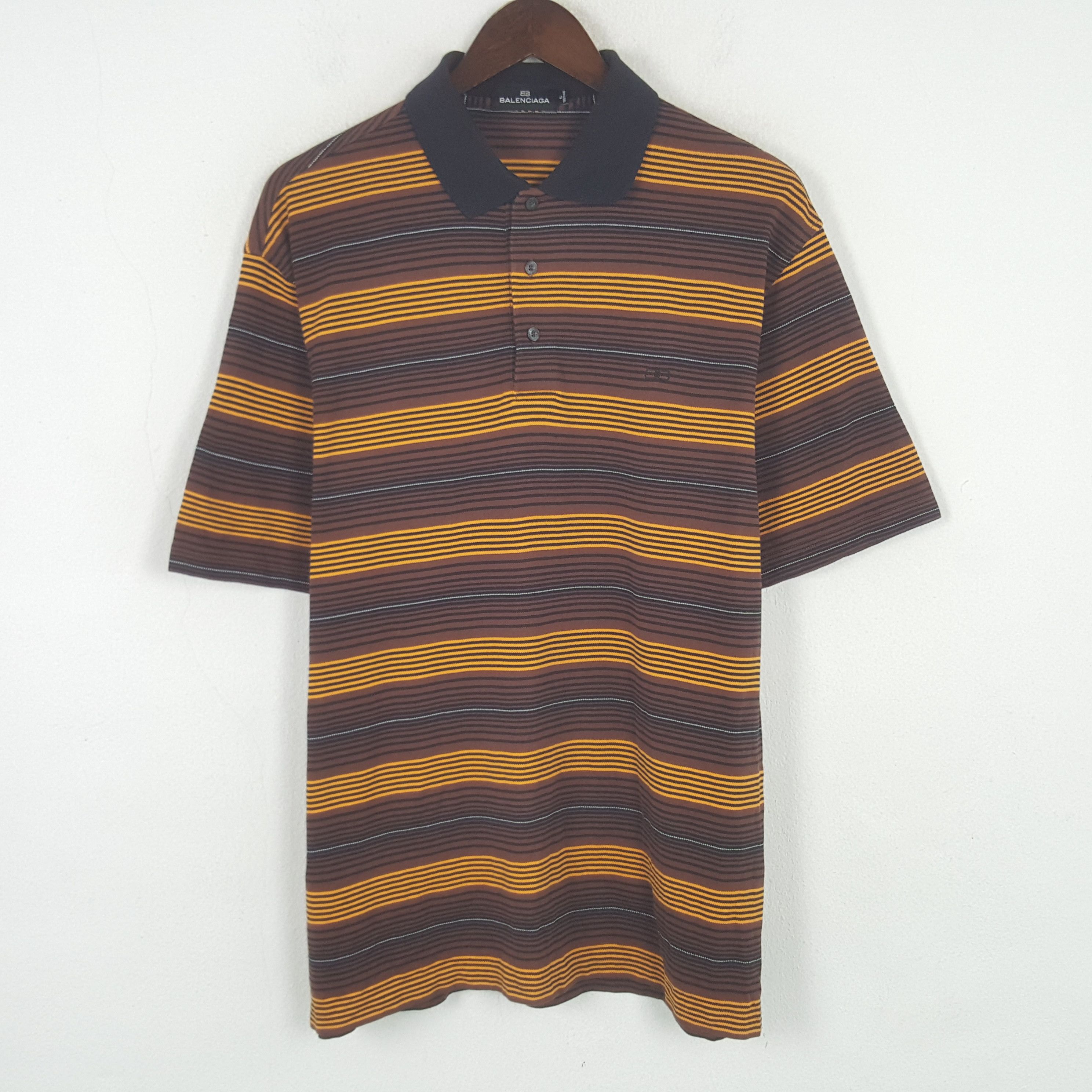 Japanese Brand × Vintage Vintage Balenciaga Polos Shirt Size US L / EU 52-54 / 3 - 1 Thumbnail