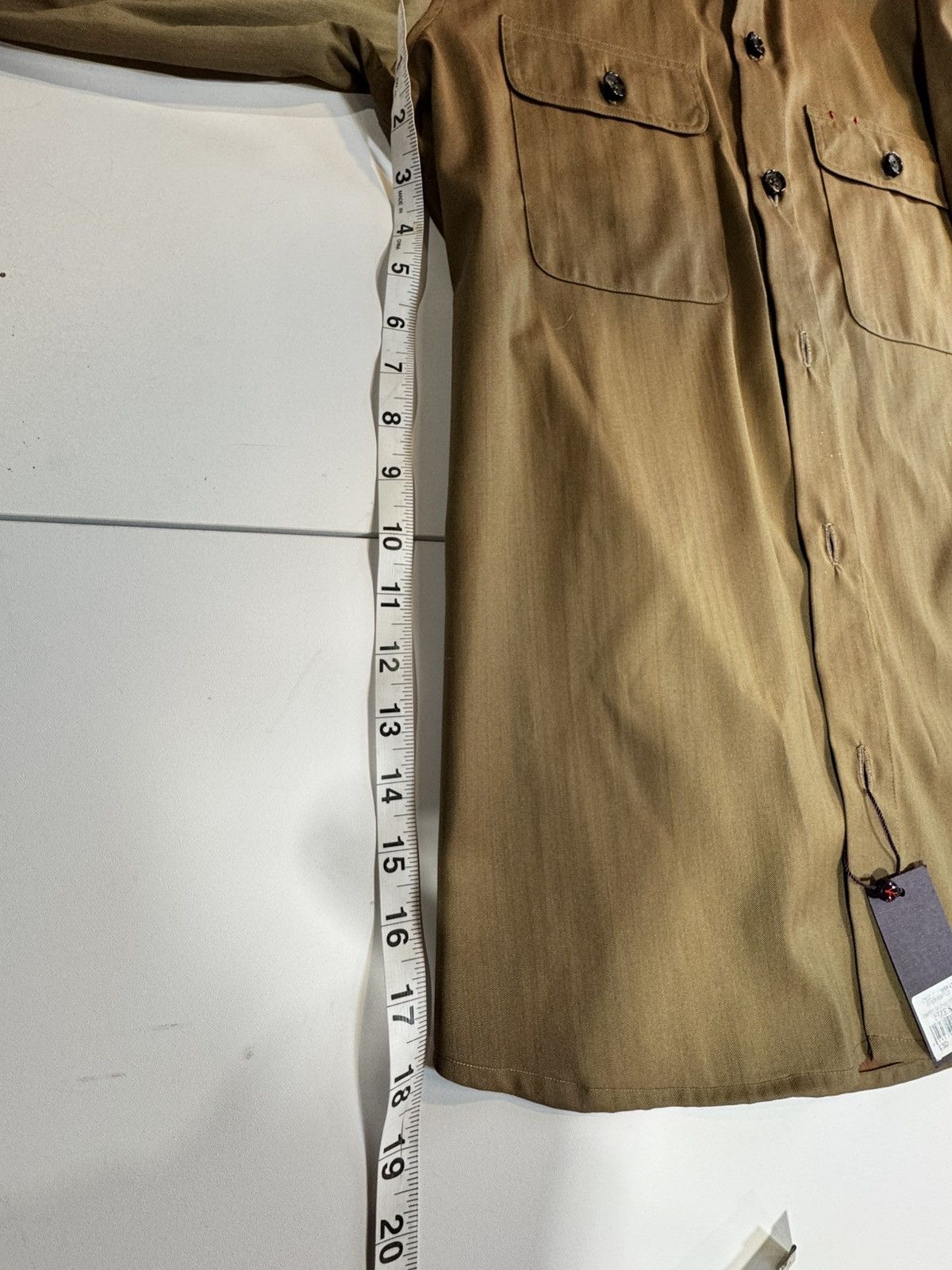 Isaia Napolii Isaia Napoli Natural Cashmere Beige Overshirt Size US M / EU 48-50 / 2 - 8 Thumbnail