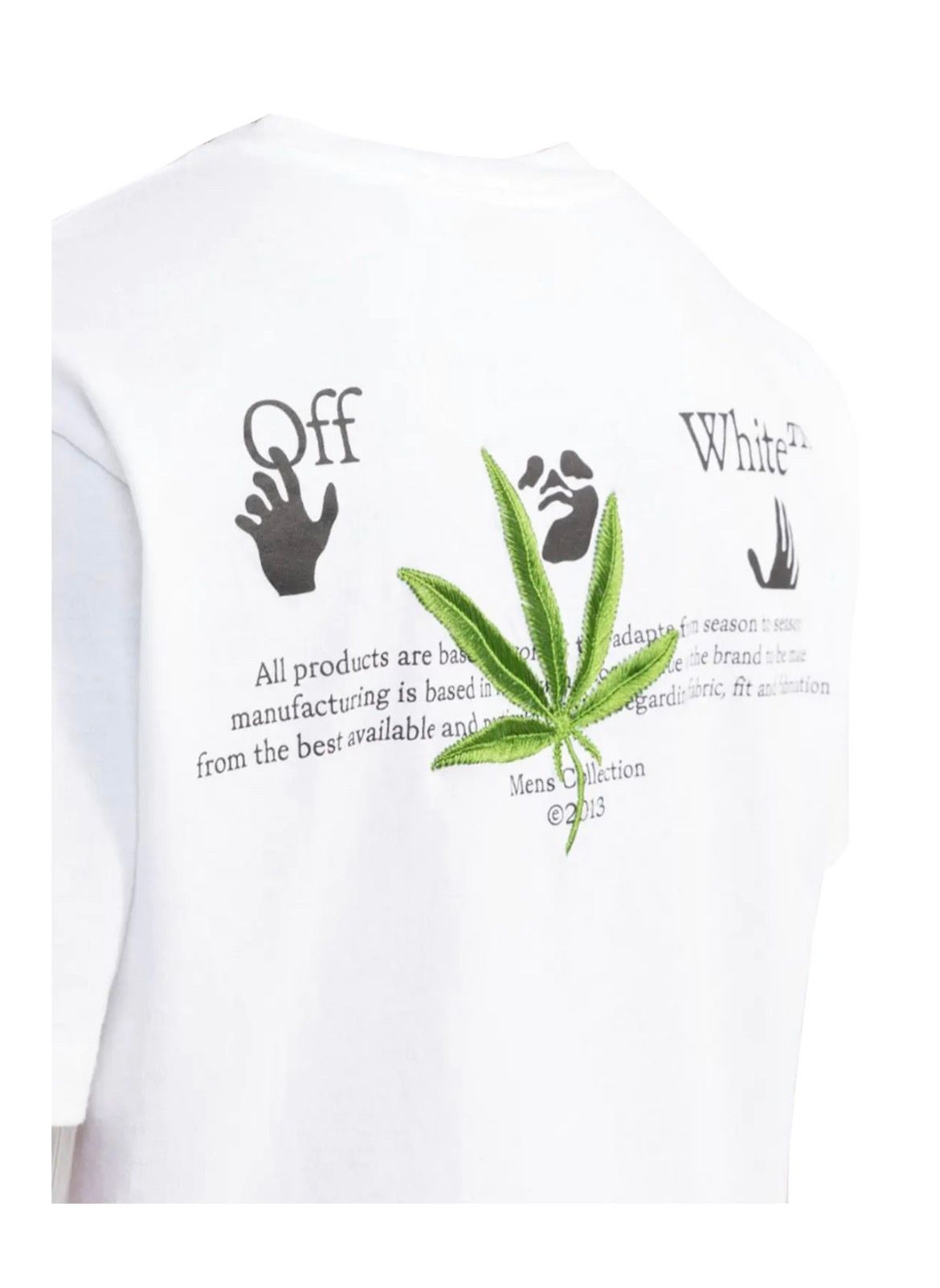 Pre-owned Off-white Weed Hands T Shirt