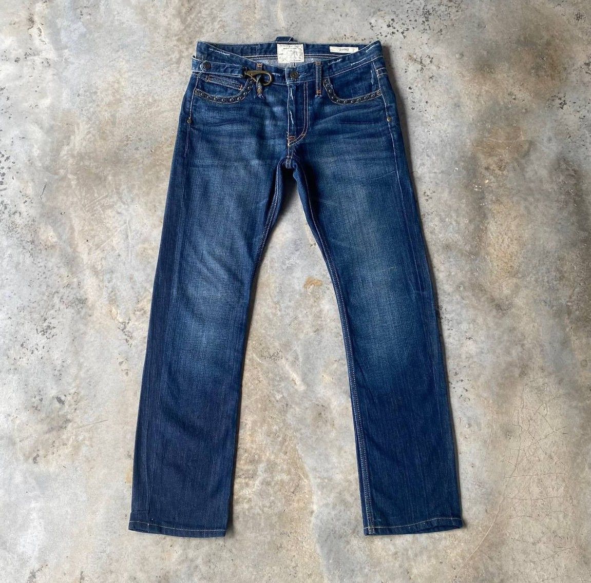 Jimmy Taverniti Archival Y2K Jimmy Taverniti So Jeans Studded Denim Size US 31 - 1 Thumbnail