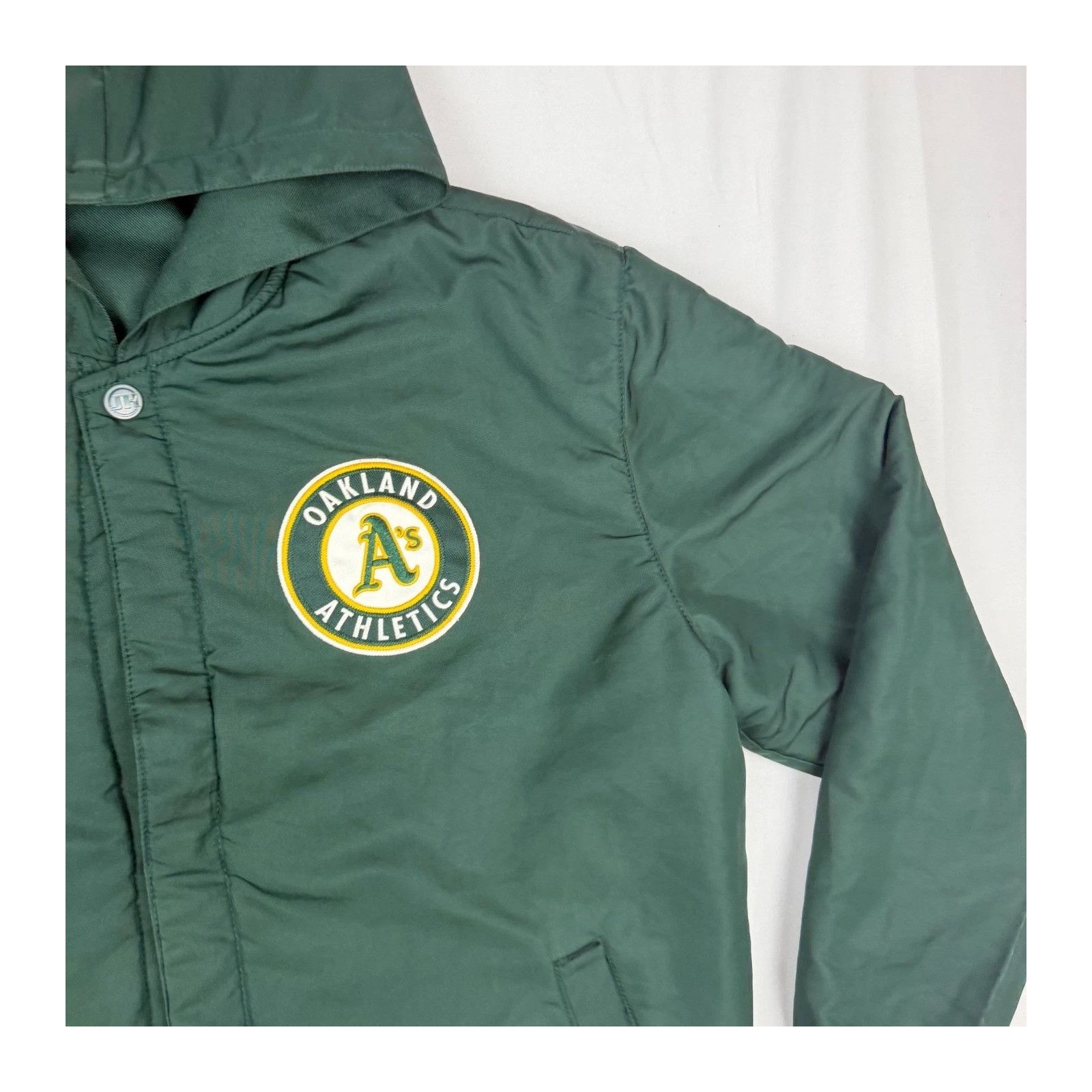 Vintage Oakland Athletics JH Design Reversible Varsity Jacket Green Size US L / EU 52-54 / 3 - 5 Thumbnail