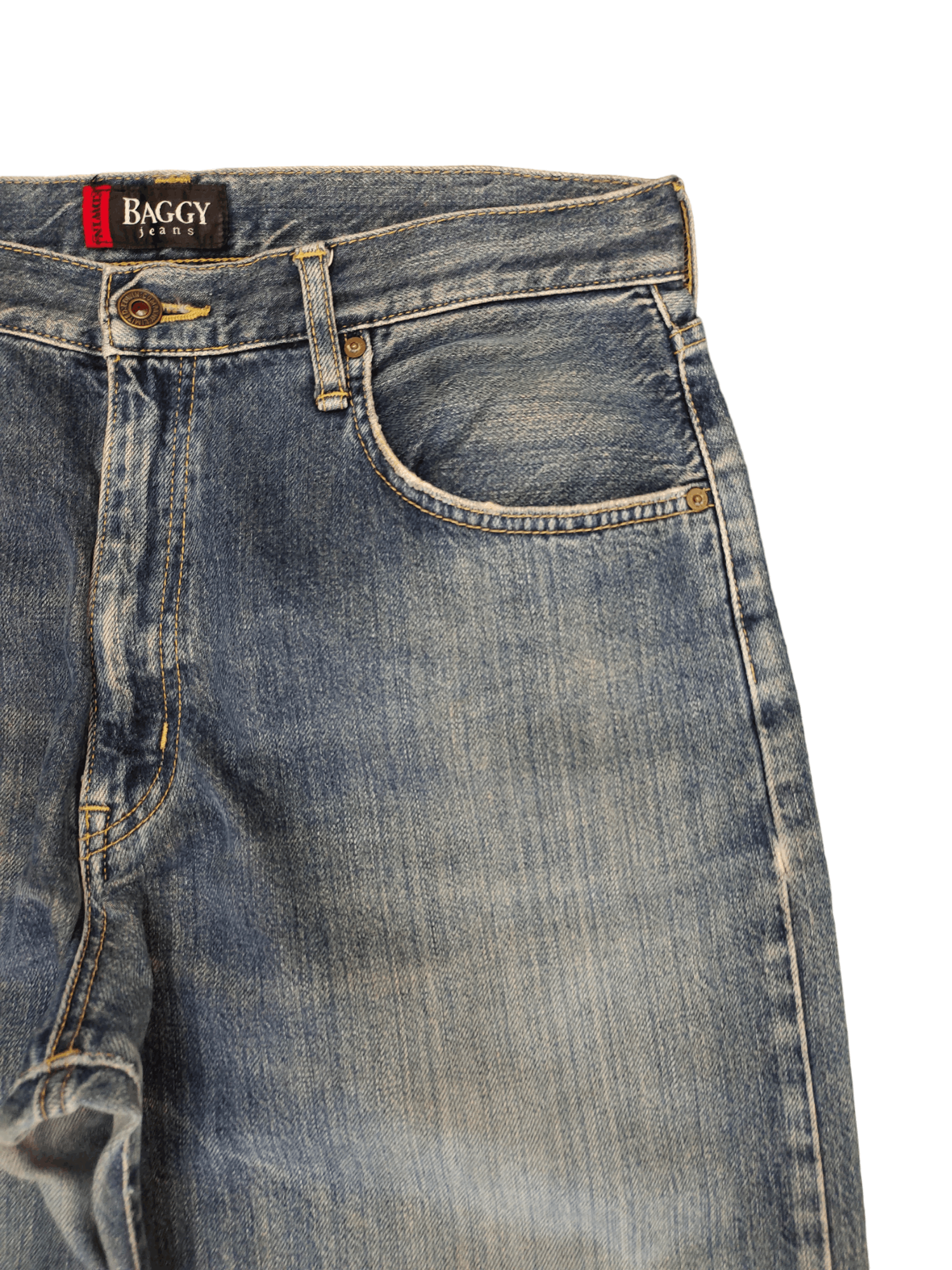 Kapital Vintage Edwin Distress Patina Baggy Denim Pants Size US 32 / EU 48 - 3 Thumbnail