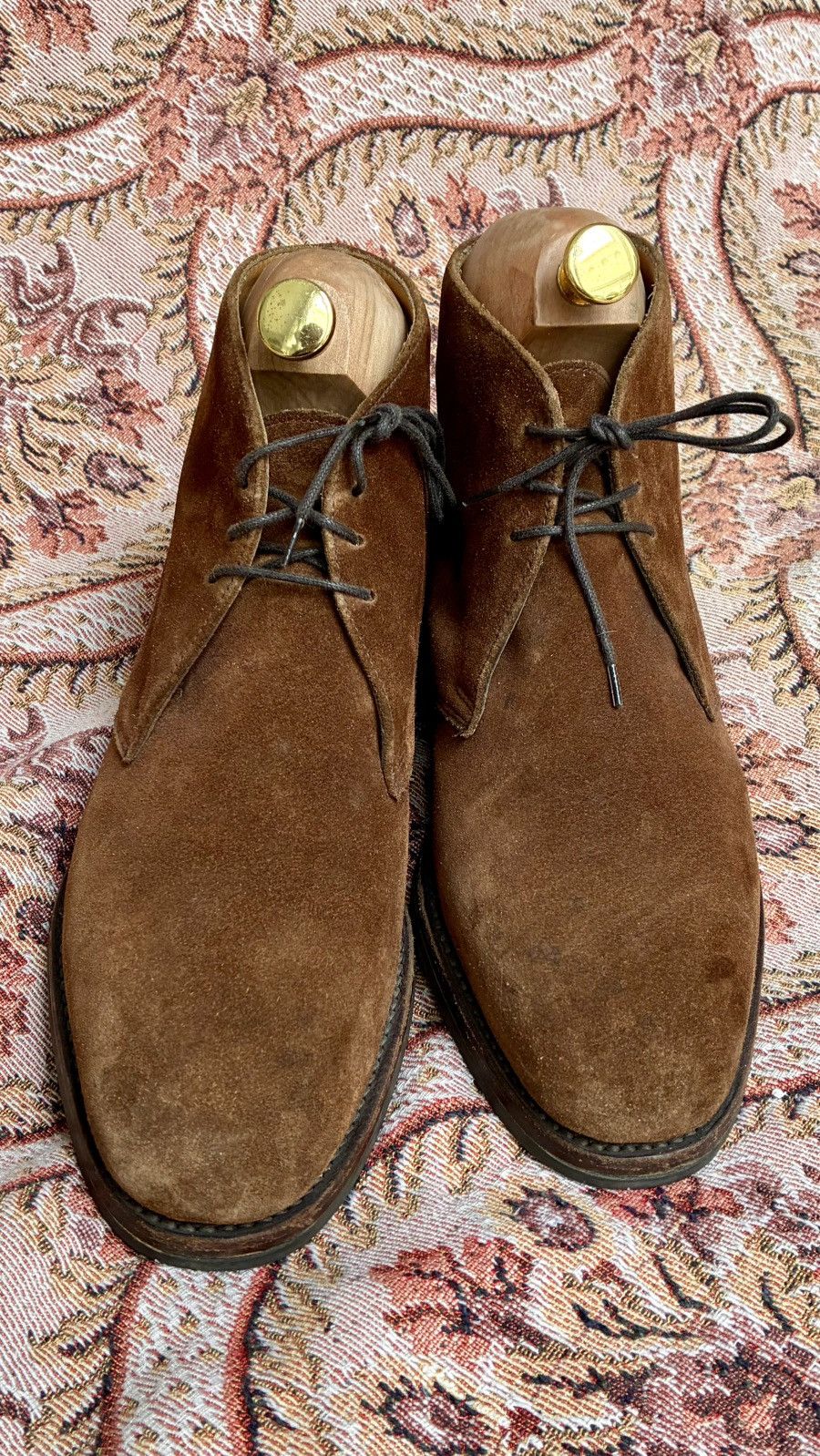 Other LUDWIG GORTZ MADE IN UK TOBBACCO SUEDE CHUKKA DESERT BOOTS Size US 8.5 / EU 41-42 - 5 Thumbnail