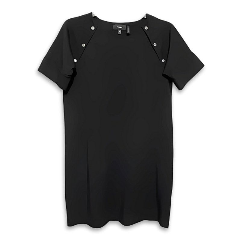 Theory Theory Athrina Shift Dress Studded Knit Black Women's S Size S / US 4 / IT 40 - 1 Thumbnail
