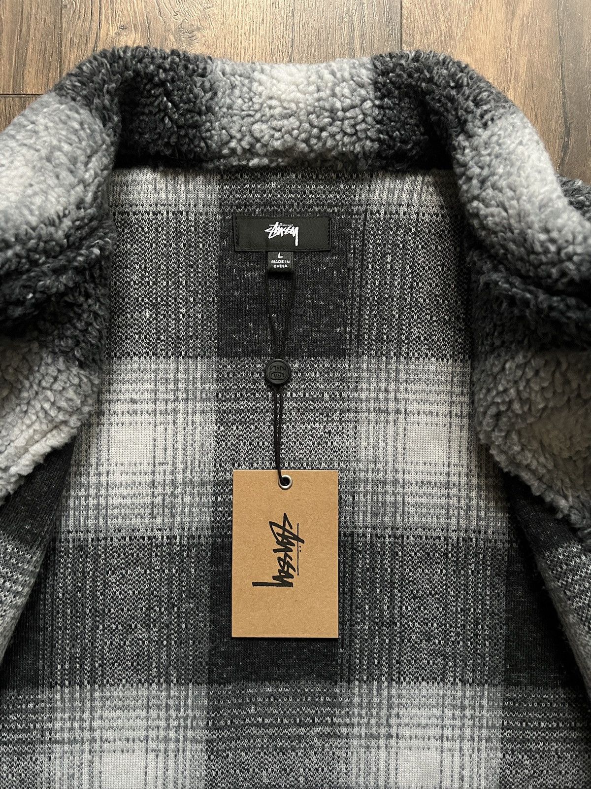 Stussy Stussy Shadow Plaid Sherpa Jacket Size US L / EU 52-54 / 3 - 7 Thumbnail