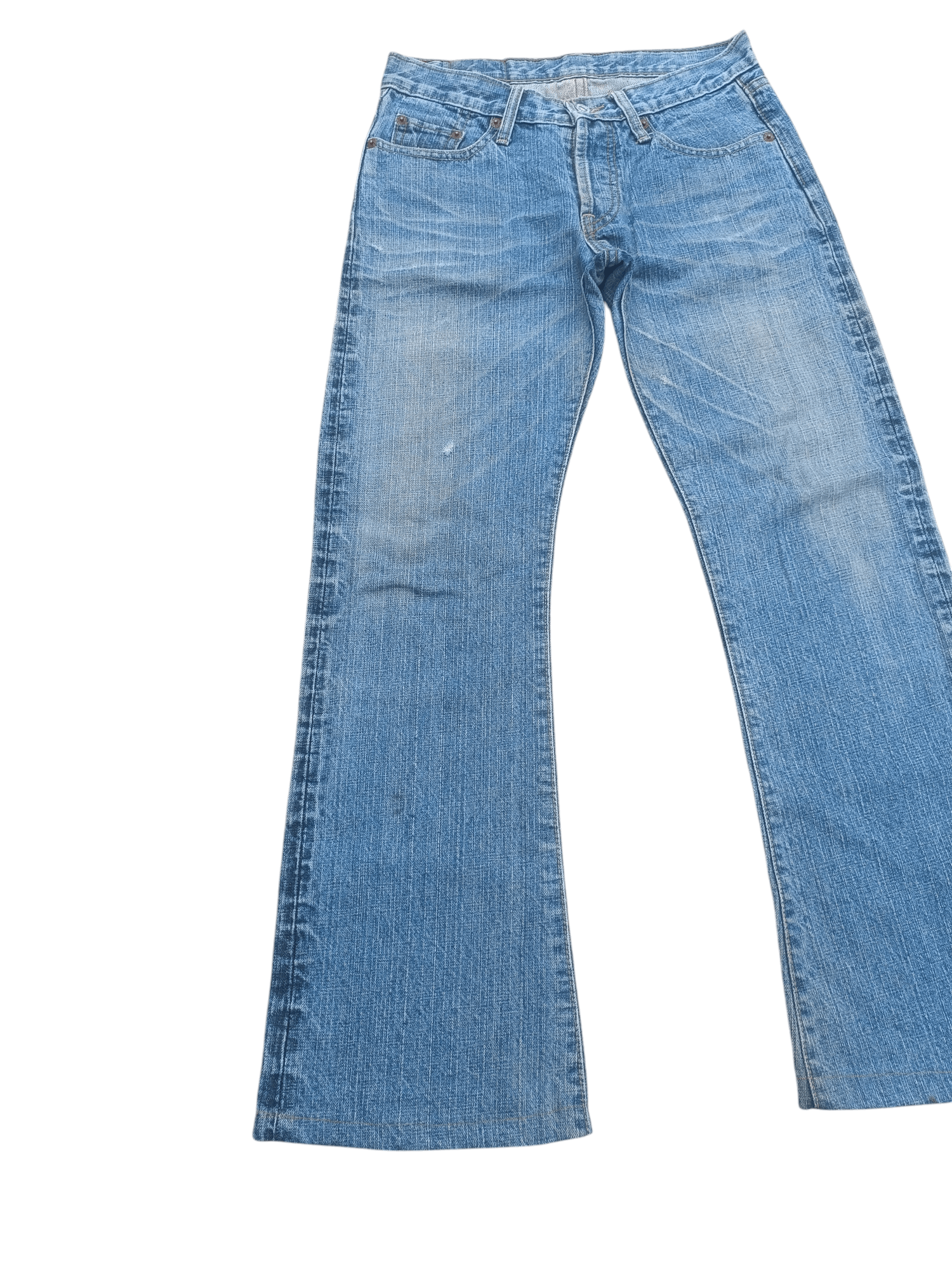 If Six Was Nine × Levi's × Vintage Vintage Levis Jeans Flare Whisker Faded Big E [E194] Size US 28 / EU 44 - 5 Thumbnail