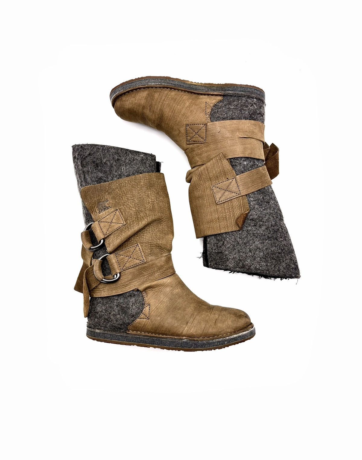 SOREL Sorel Crater Chipahko Wool & Leather Winter Boots Size US 8.5 / EU 41-42 - 4 Thumbnail