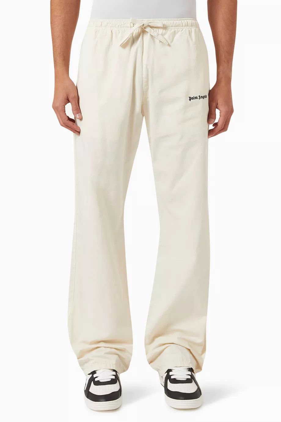 Palm Angels o1y0325 Logo Jogger & Sweatpant in Cream Size US 36 / EU 52 - 1 Thumbnail