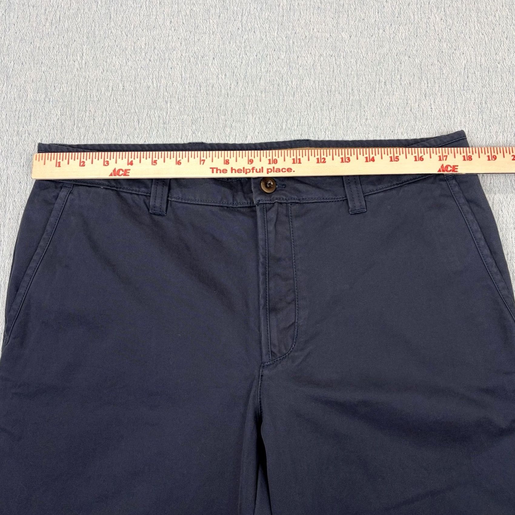 Vintage LL Bean Mens Classic Fit Navy Blue Cotton Casual Chino Pants Size US 36 / EU 52 - 3 Thumbnail