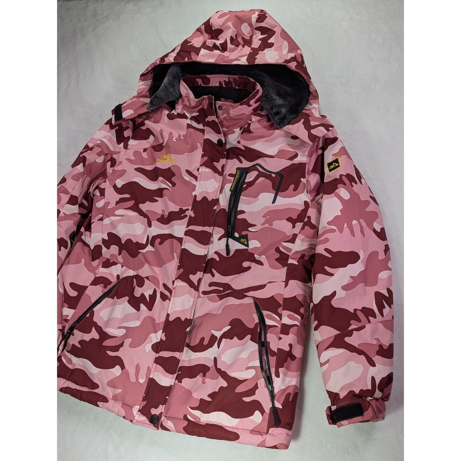 Other Pink Camo Ski Jacket Women’s M Thermal Waterproof Hooded Size M / US 6-8 / IT 42-44 - 3 Thumbnail
