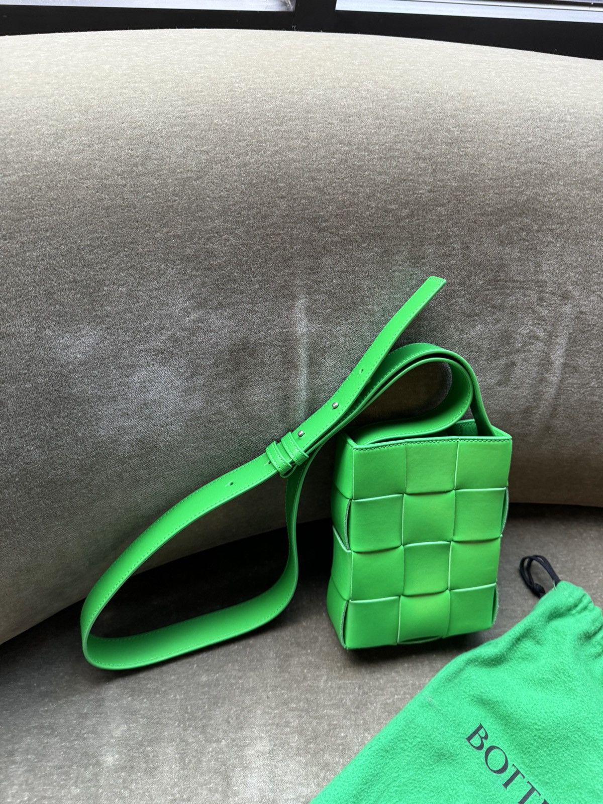Bottega Veneta Bottega veneta Mini Cassette Crossbody Bag Green Size ONE SIZE - 4 Thumbnail