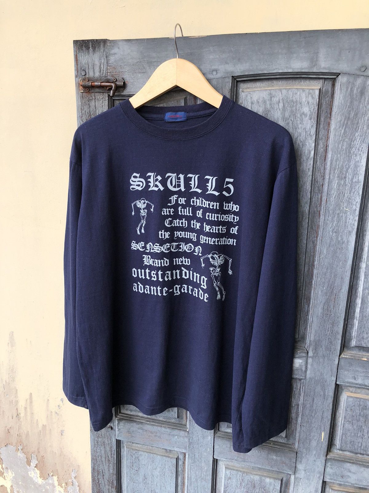 Japanese Brand Vincere Japanese Skull Poem Adante-Garade AKA Avant Garde Size US L / EU 52-54 / 3 - 5 Thumbnail