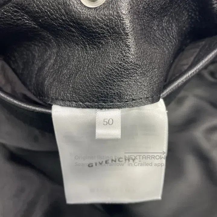 Givenchy GIVENCHY Logo Wool Leather Paneled Jacket. Size US M / EU 48-50 / 2 - 3 Thumbnail
