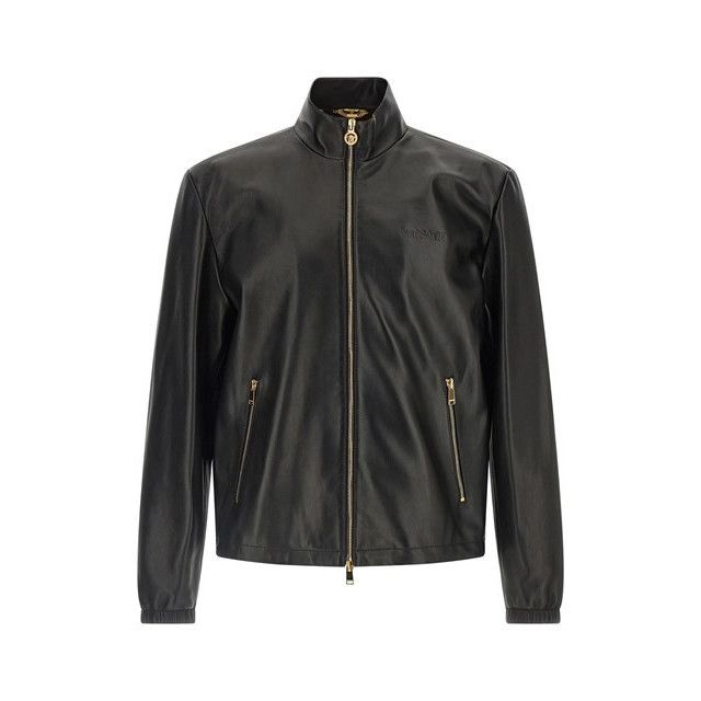 Versace VERSACE Medusa Biggie Black Leather Jacket New & Authentic ( Size US L / EU 52-54 / 3 - 1 Thumbnail