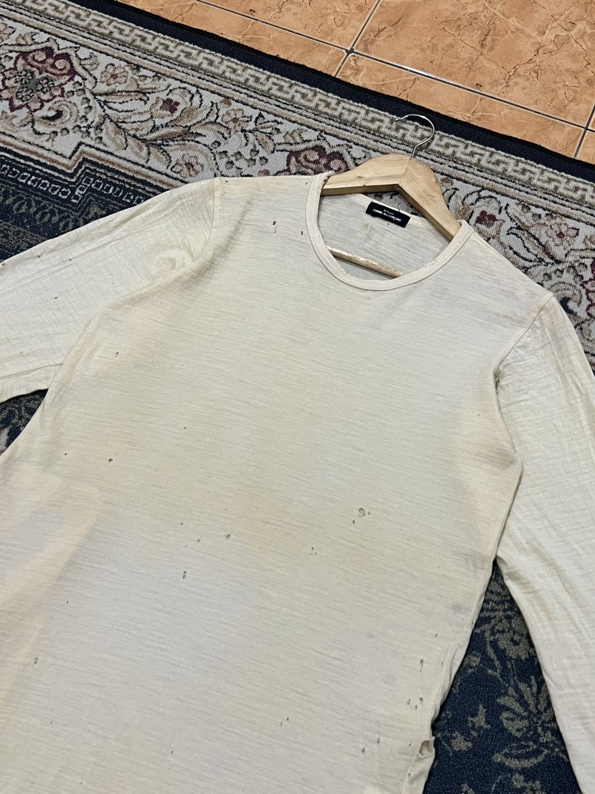 Comme des Garcons × Japanese Brand Comme des Garcons Tricot Distress Assymetric Shirt Size M / US 6-8 / IT 42-44 - 14 Thumbnail